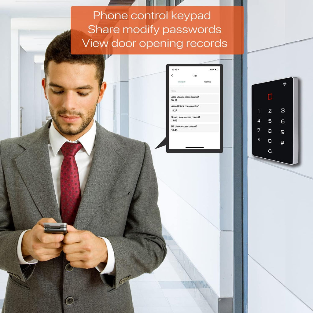 Wireless WiFi Access Control Keypad, Tuya Door Access Control System