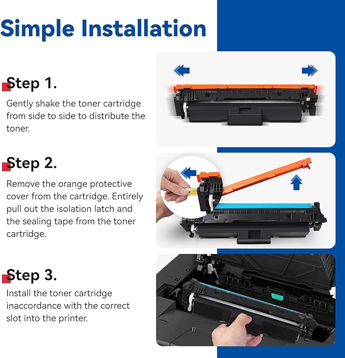 210X High-Yield Toner Cartridge 4 Pack Compatible Replacement