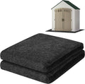 ToLanbbt Outdoor Storage Shed Floor Mat, 6.6 x 6.6 FT Waterproof Carport Mat, Washable Furniture Pad with Non Slip Backing for Dust, Oil, Protection, Storage Shed Not Included