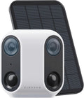 VIRTAVO Solar Security Camera Outdoor Wireless, Dual Lens Camera
