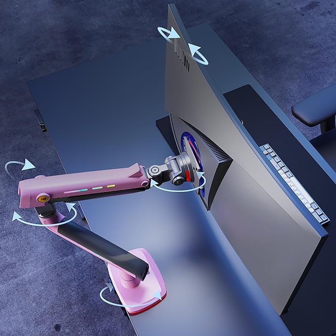 NB Gaming Monitor Arm or for 32 to 60 Inches Screen, Load up to 20 kg, VESA
