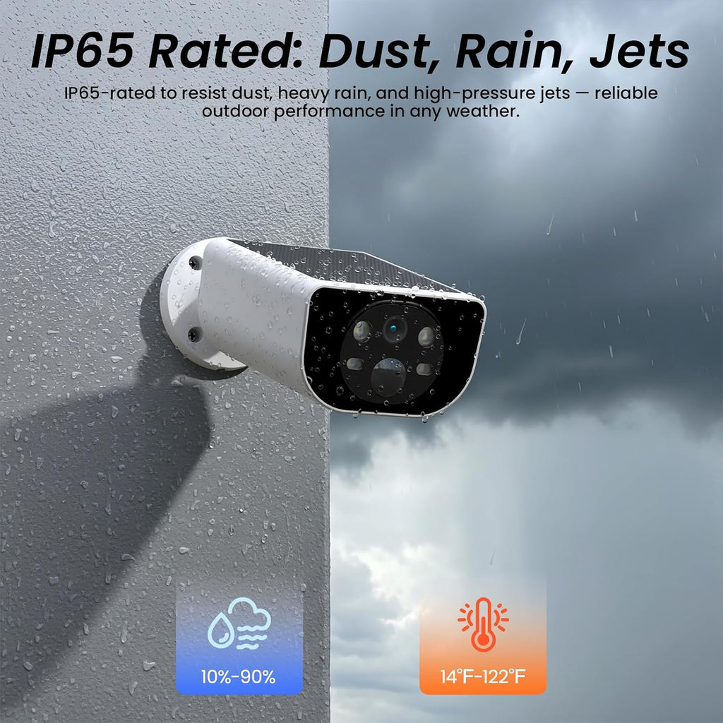 cinnado 2k security cameras wireless outdoor with app, view 9