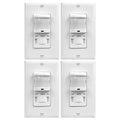 TOPGREENER Occupancy/Vacancy PIR Motion Sensor Light Switch, CDS Sensor (4 Pack)