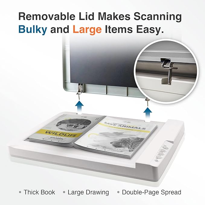 Plustek OS1180 - Flat Scanner for Graphics and Documents in A3 Format, Design
