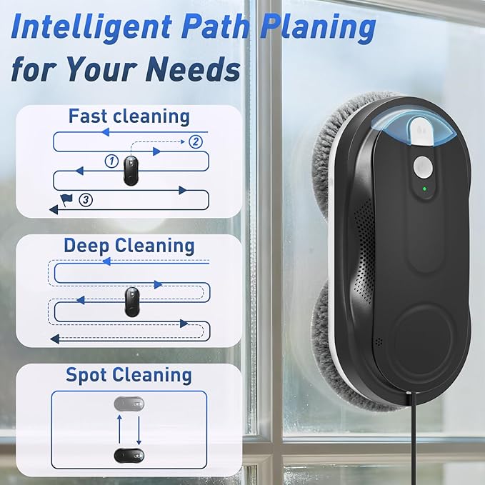KKI Window Cleaning Robot, Automatic Window Cleaner Robot, Dual Spray, Max