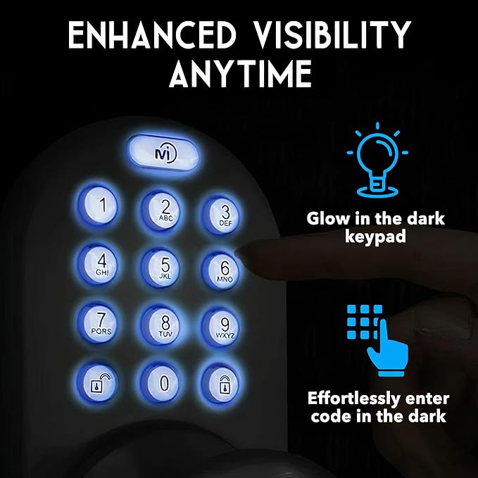 MiLocks TKK-02OB Digital Door Knob Lock