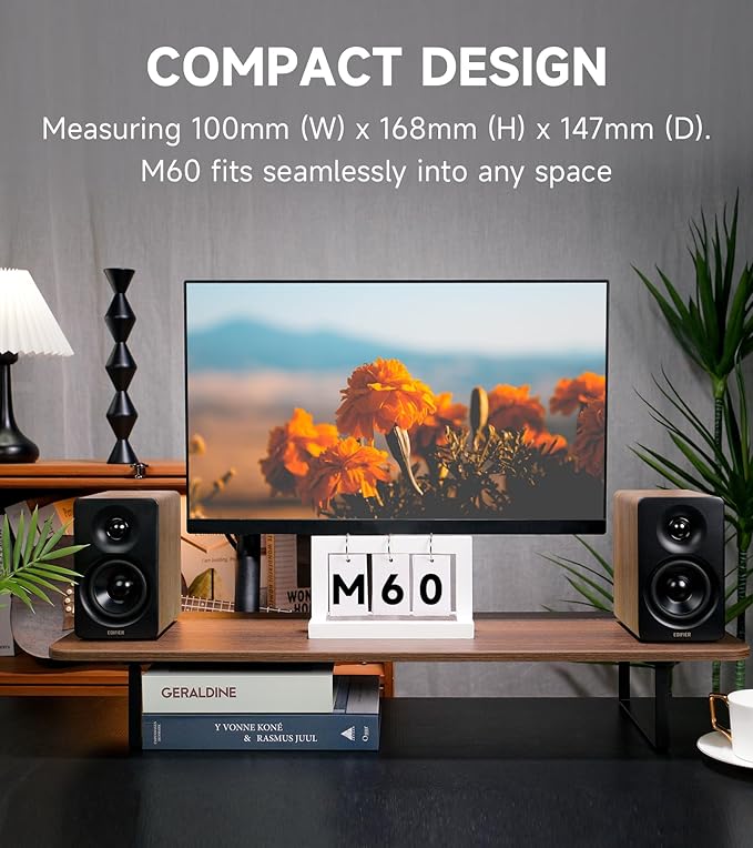 Edifier M60 Multimedia Speaker Bluetooth 5.3, 66W RMS, Hi-Res Audio & Hi-Res