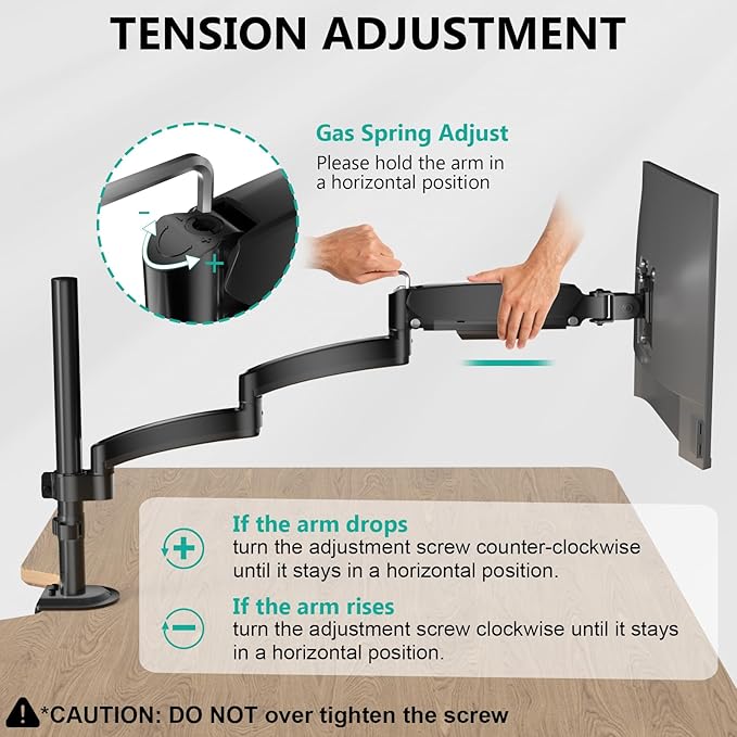 WALI Single Long Monitor Arm