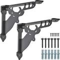 SELEWARE 2 Pack 12" Heavy Duty Shelf Brackets, Deer Decorative L Brackets