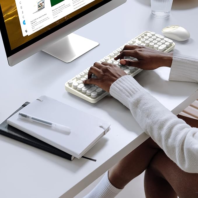 MOFII Wireless Keyboard and Mouse Combo, Computer Full Size 2.4G Plug and Play