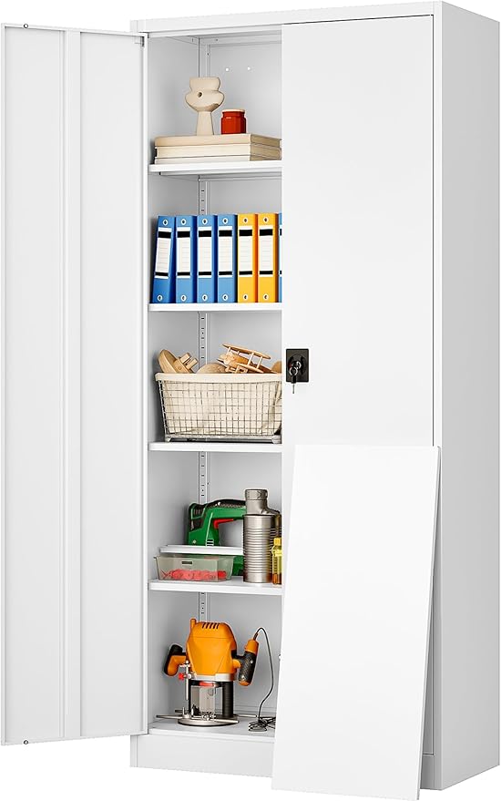 SISESOL Wide & Deep Metal Storage Storage Cabinet