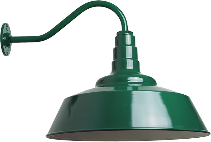 Steel Lighting Co. Large Outdoor Barn Light | Gooseneck Light Fixture | Made in
