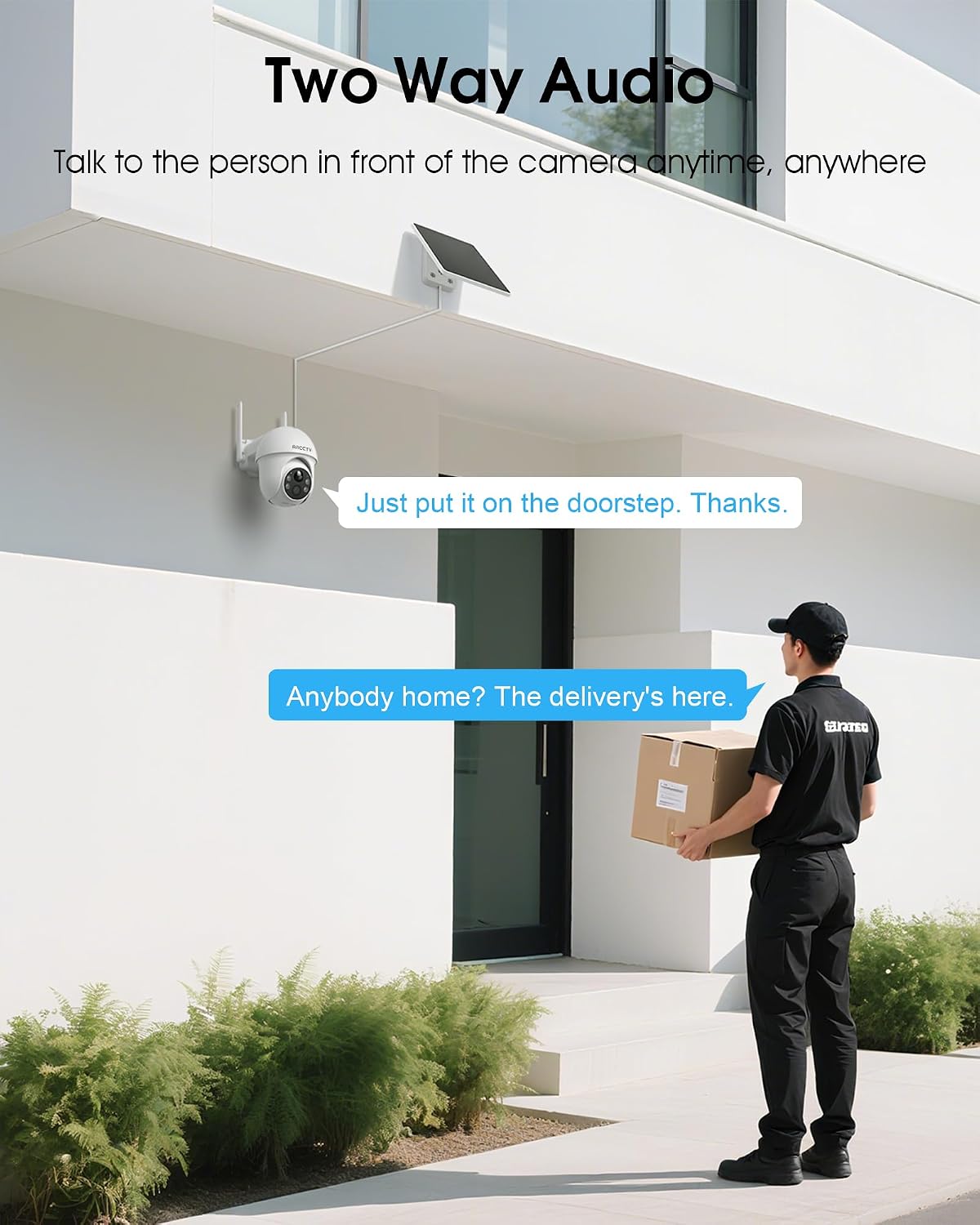 ARCCTV Solar Security Cameras Wireless Outdoor 4MP 2.5K HD