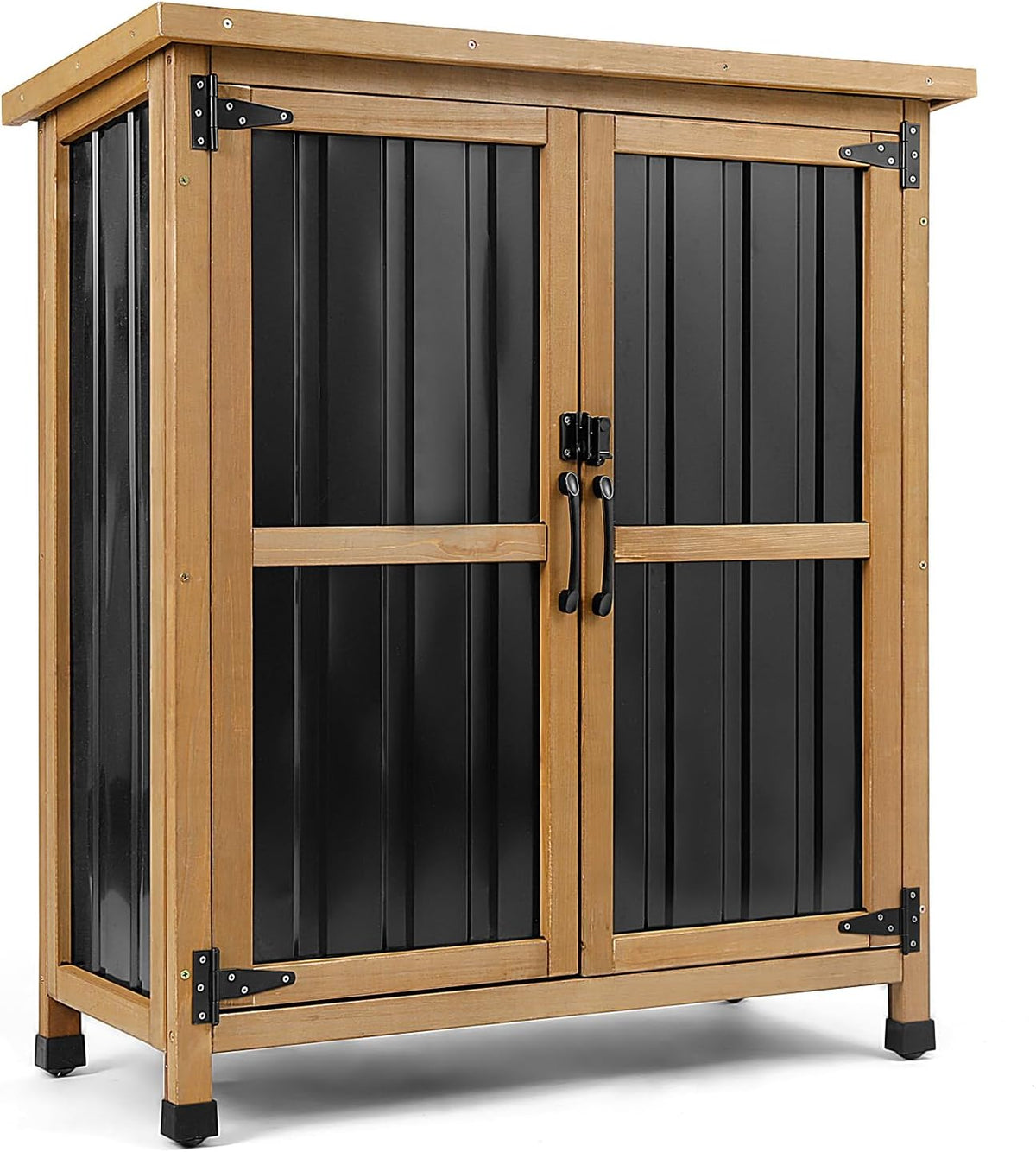 PetsCosset Small Outdoor Storage Cabinet Weatherproof with Lockable Doors