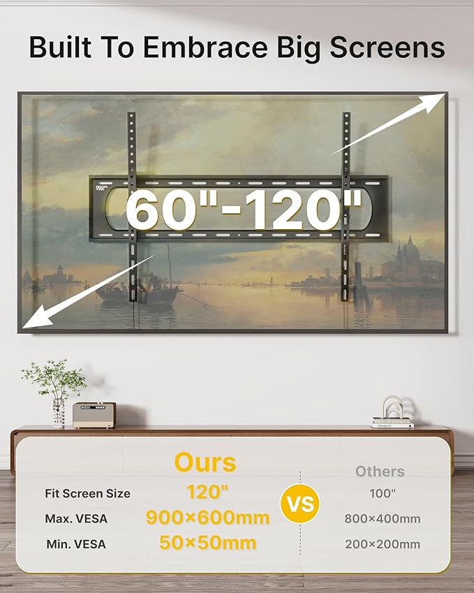 monTEK Heavy Duty Tilting TV Wall Mount