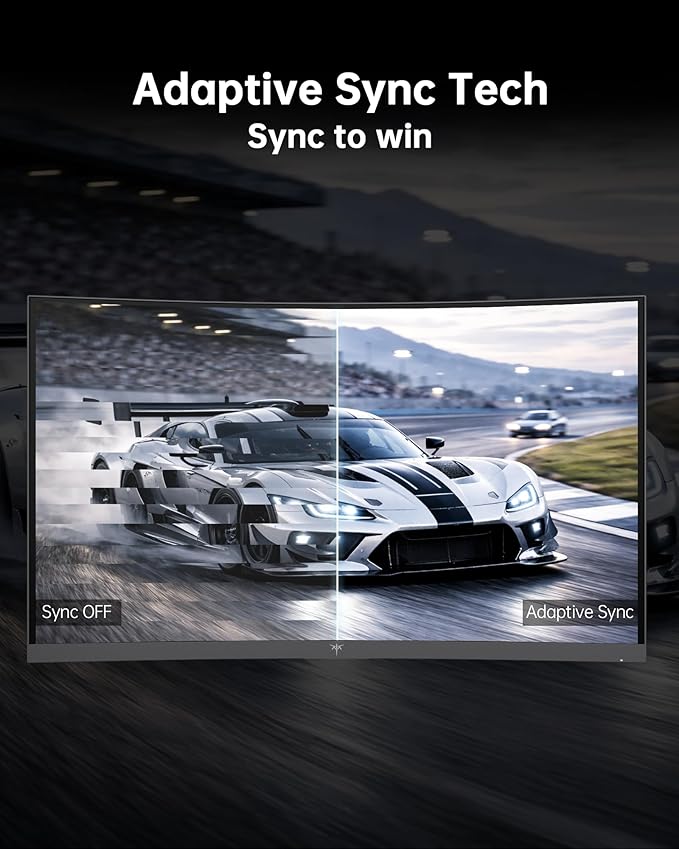 KTC 24 Inch Curved 240Hz Gaming Monitor, FHD 1500R Curved Computer Monitor 1080P