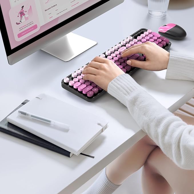 MOFII Wireless Keyboard and Mouse Combo, Full Size 2.4G Plug and Play