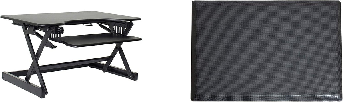 Rocelco 32" Height Adjustable Standing Desk Converter BUNDLE