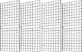 7RiversART Grid Wall Commercial Grade Grid Panels Heavy Duty Panel (Pack of 4)