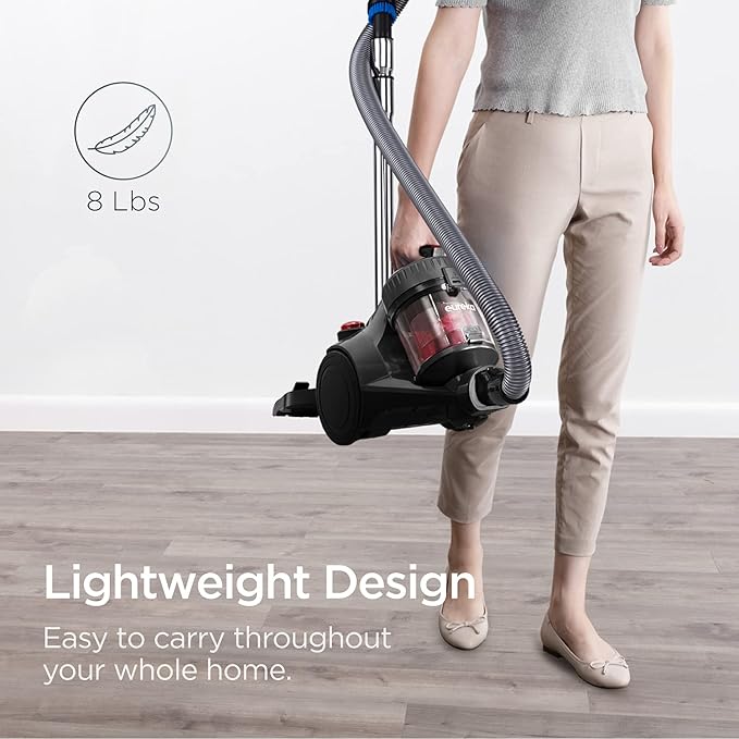 Eureka Bagless Canister Vacuum Cleaner, Lightweight Vac