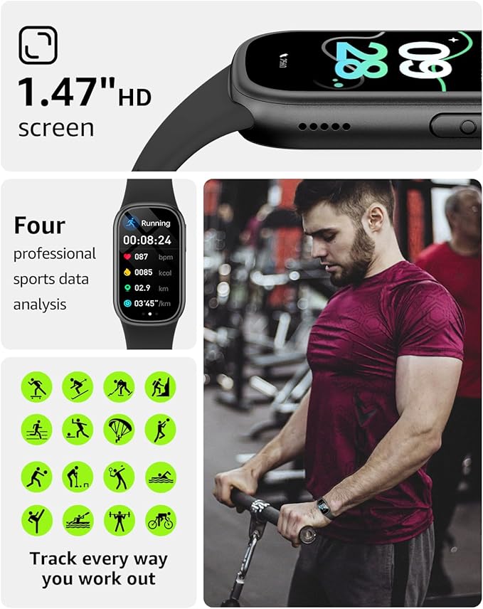 Asmoda Fitness Tracker, Smart Watch