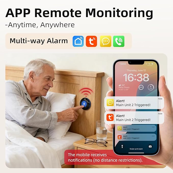 CallToU Wi-Fi Wireless Caregiver Pager Call Button