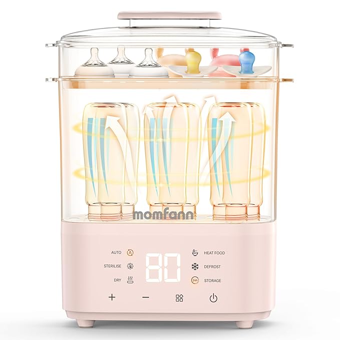 Bottle Sterilizer and Dryer, All-in-One Electric Steam Sterilizer Bottle