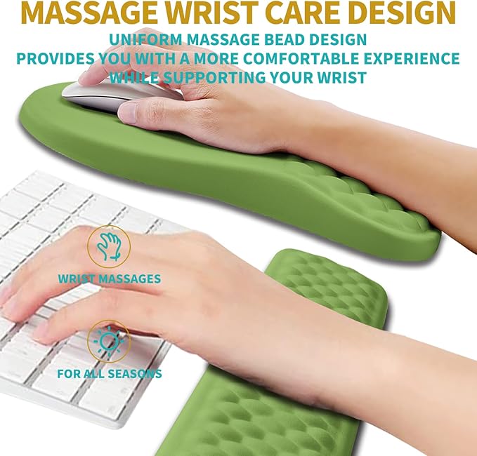 Hokafenle 2 in 1 Ergonomic Mouse Pad Wrist Support & Wrist Rest