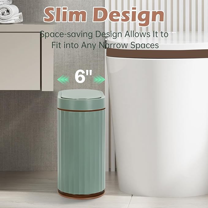 ELPHECO Bathroom Trash Can