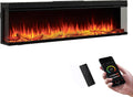 LegendFlame 71" W Smart Build in Electric Fireplace Insert, 1-2-3 Sided View