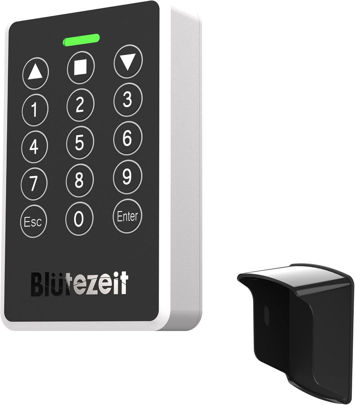 Blütezeit Wireless Keypad with IP54 Waterproof Cover for 433MHz Gate Openers, Secure PIN Code Access System, Compatible with Automatic Sliding & Swing Gate Operator Motors