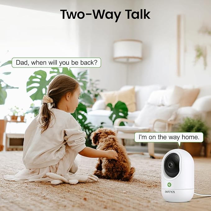 INFIYA 360 Cameras for Home Security-Indoor Camera Monitoring Baby/Nanny (4Pack)