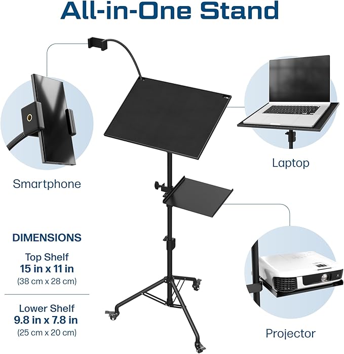 DYNAMO TECH Projector Stand Tripod Laptop Tripod