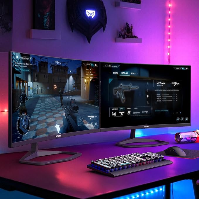 Kado 25" Class Dual Gaming Monitor Setup (2-Pack)