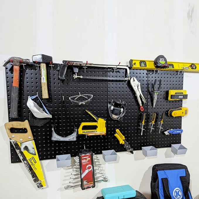 Wallmaster Pegboard Organizer Garage Storage (48pcs)