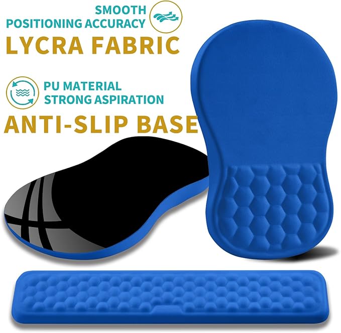 Hokafenle 2 in 1 Ergonomic Mouse Pad Wrist Support & Wrist Rest