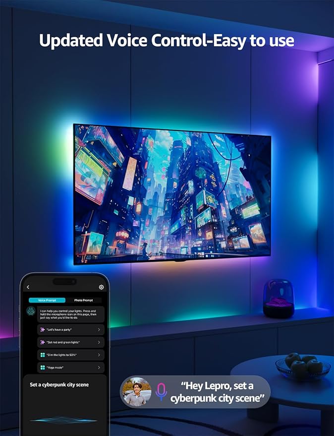Lepro S1 AI LED Strip Lights for Bedroom