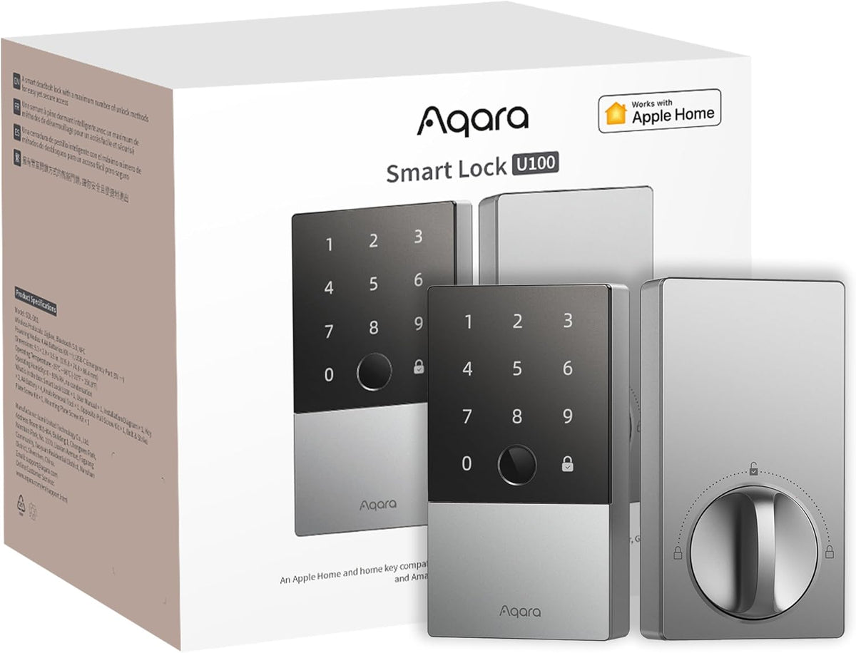 Aqara Smart Lock U100, Fingerprint Keyless Entry Door Lock