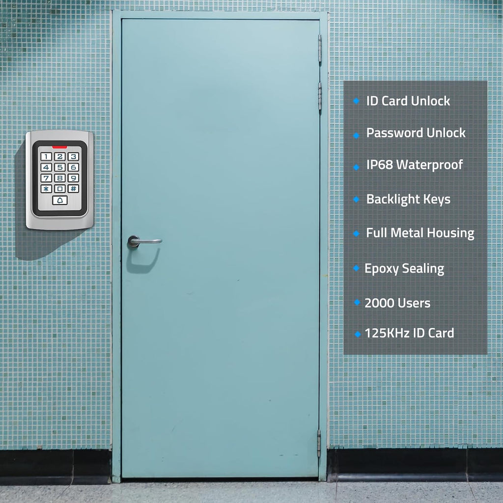universal wired access control keypad, pin code &, package contents