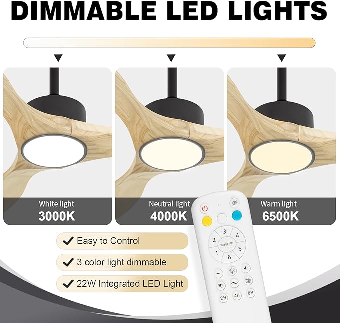 Revoici 52 inch Ceiling Fans