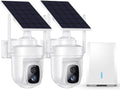 4K Solar Security Cameras Wireless Outdoor with Local Storage Base