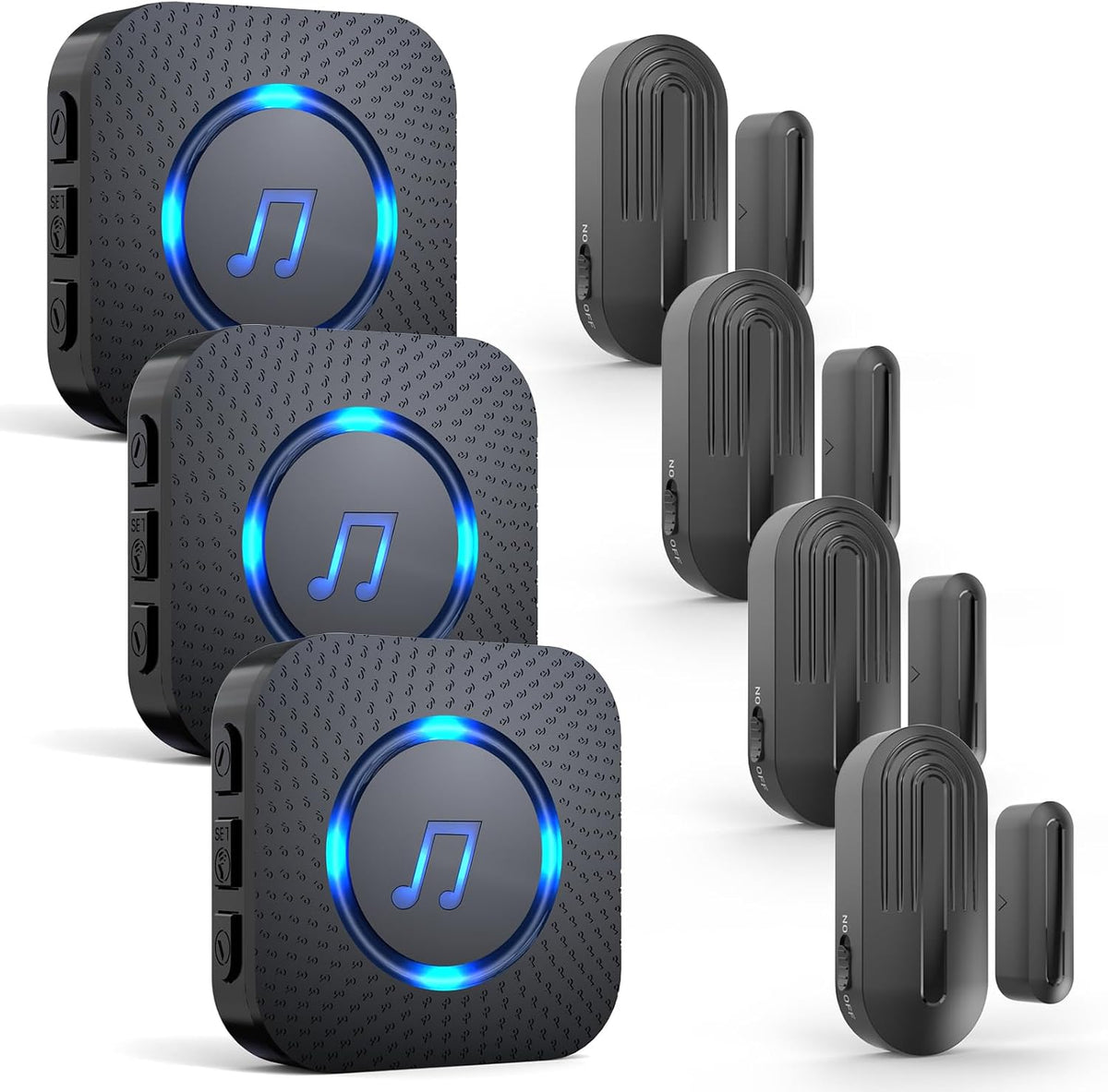 SanJie Door Chime, Wireless Door Chimes When Door Open Entry