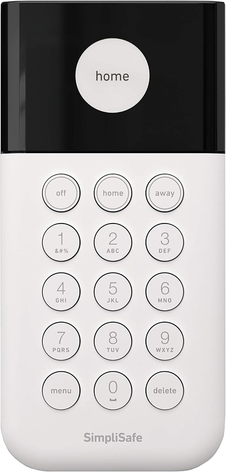 SimpliSafe Wireless Keypad - Touch-to-Wake Technology - Compatible with The Home Security System (New Gen) (Renewed)