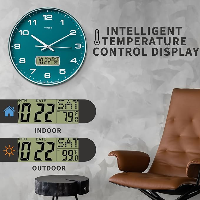 TIMESS Wall Clock, Ideal Modern Home, Office Decor