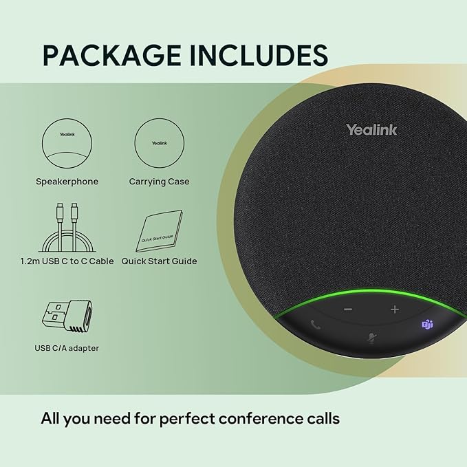 Yealink Sp92 Conference Speaker and Microphone Teams Certified Mic