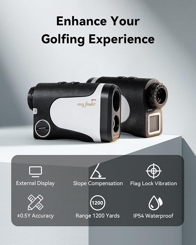 DAZHEN Golf Rangefinder with Slope, 1200 Yards Laser Range Finder Golfing with