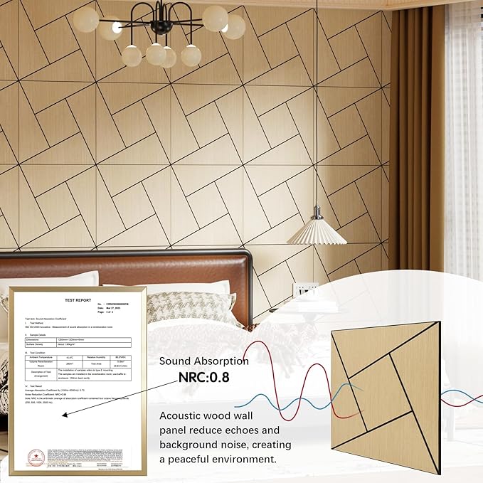 ARMURO 4 Packs Acoustic Wall Panels