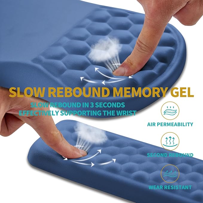 Hokafenle 2 in 1 Ergonomic Mouse Pad Wrist Support & Wrist Rest
