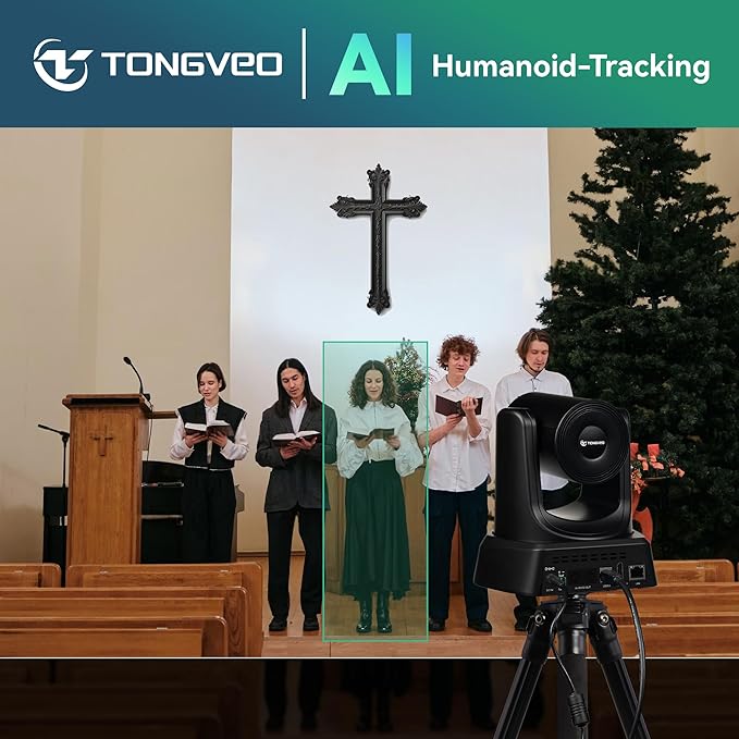 TONGVEO AI Auto-Tracking PTZ Conference Camera System