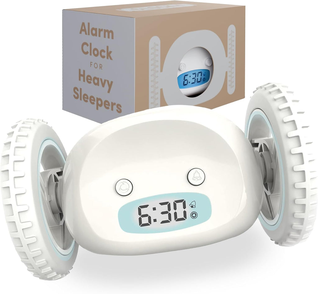 CLOCKY Alarm Clock on Wheels – Loud Rolling Alarm Clock